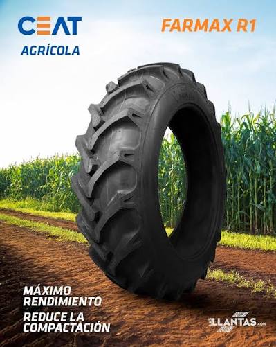 LLANTA CEAT "FARMAX R-1" AGRICOLA 14.9 R24 12PR TCF INDIA