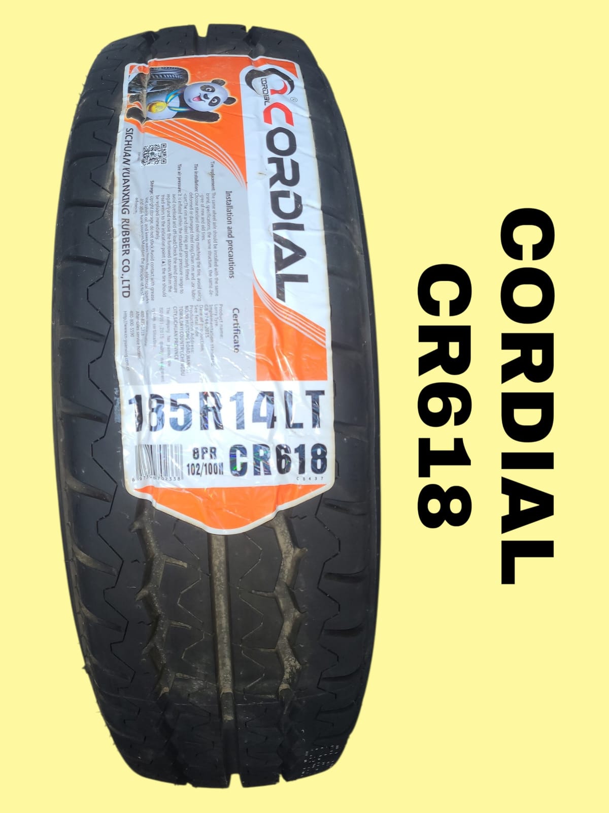 LLANTA CORDIAL "CR618" DELANTERA 175/70 R14 LT 93/90R 8PR TL