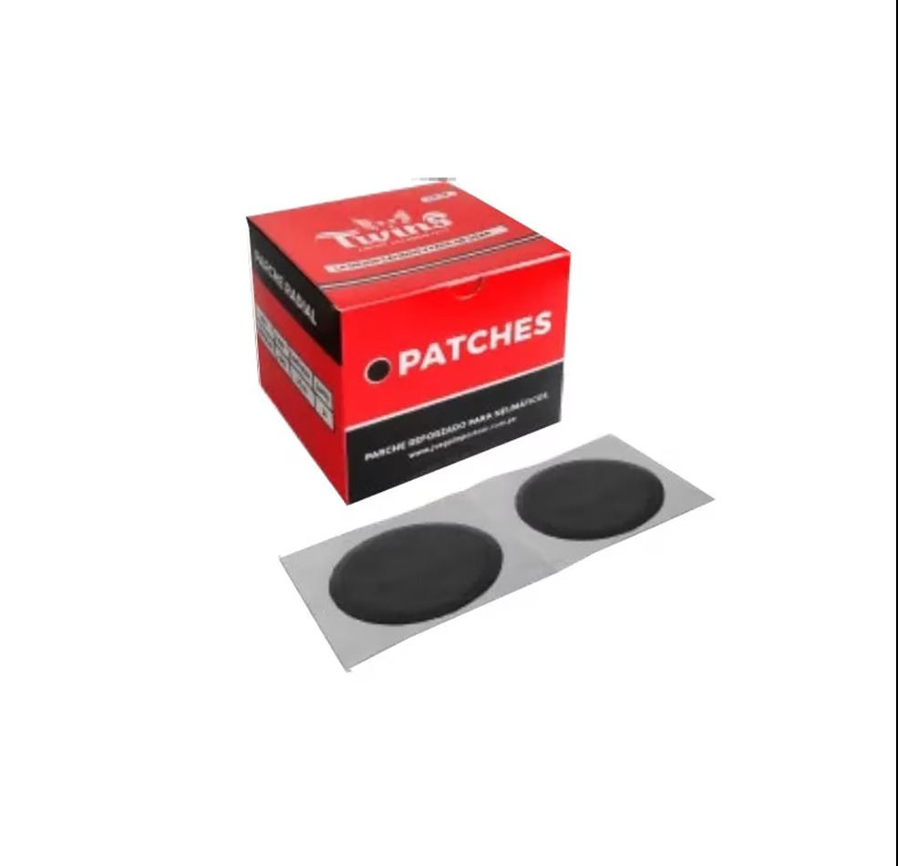 PARCHE TWINS "CP-401" SINTETICO NEGRO 30 MM. CAJA.X.150 UND.S