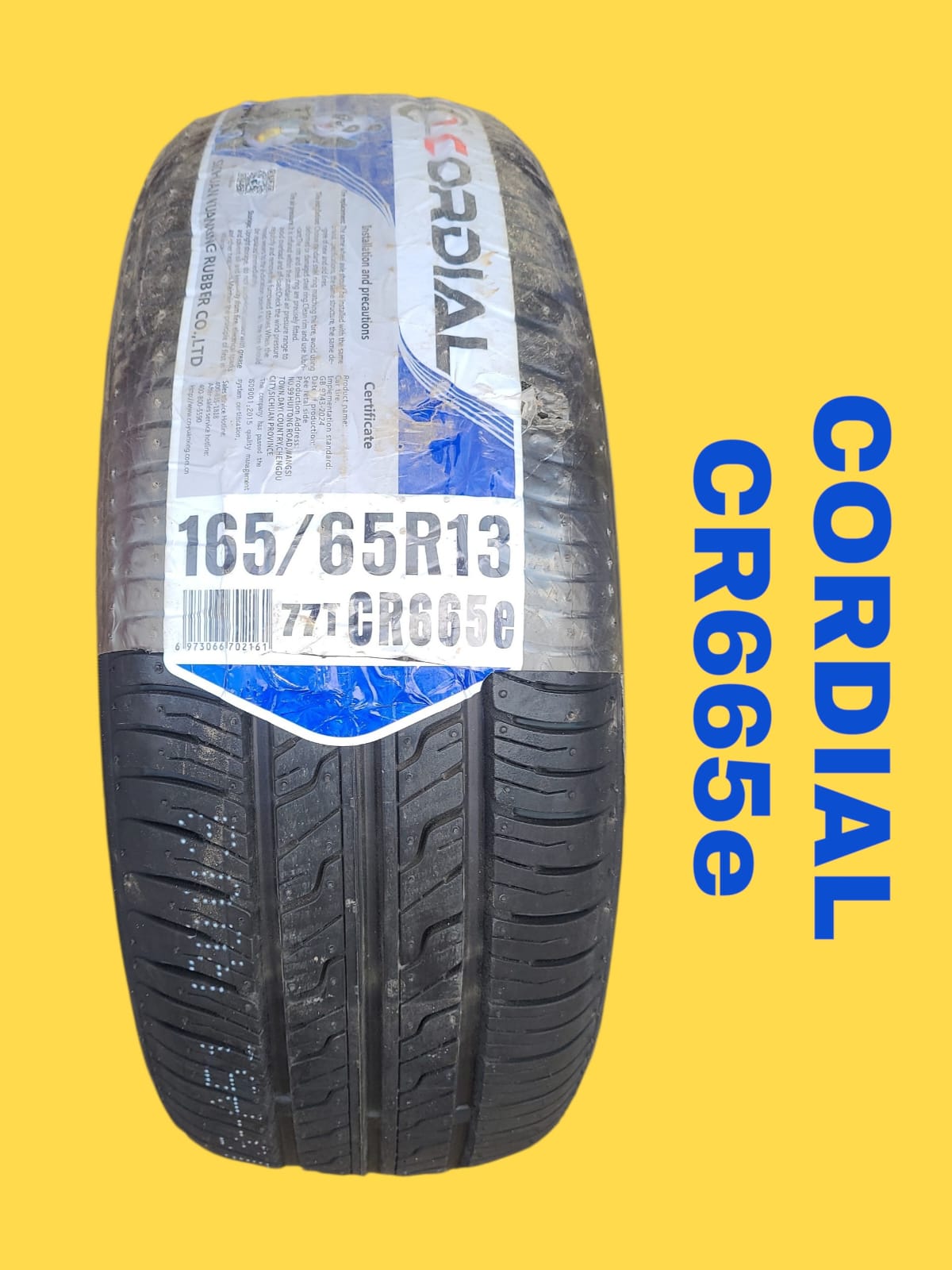 LLANTA CORDIAL "CR665e" H/T 165/65 R13 77T TW260 TL