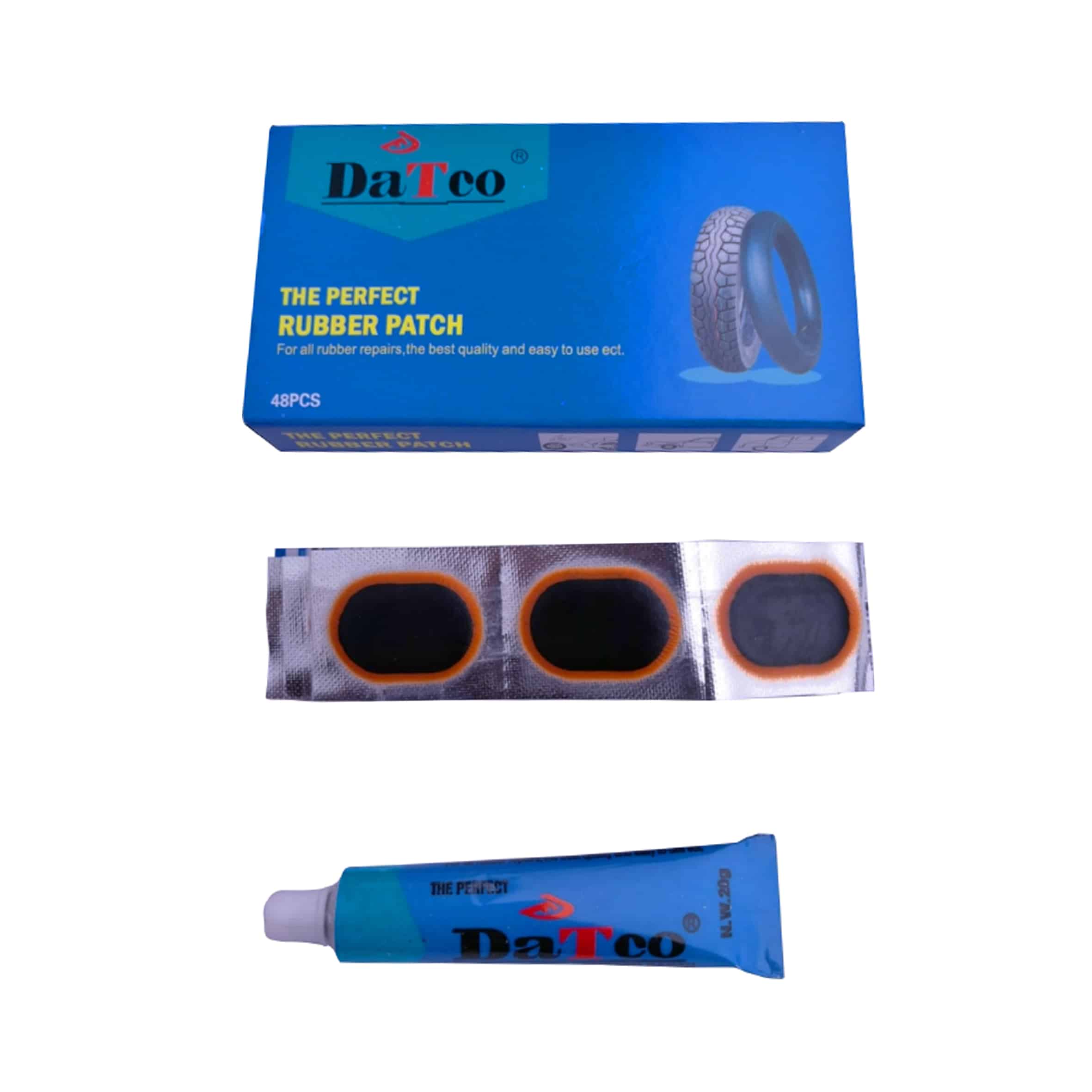 PARCHE DATCO SINTETICO 25MM. X 35MM. CAJA X 48UND
