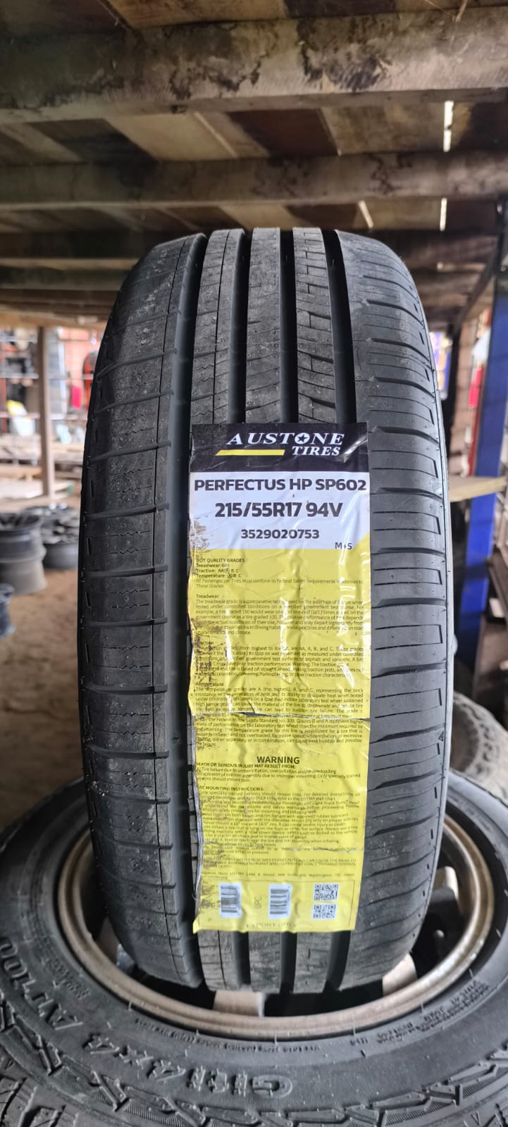LLANTA AUSTONE "PERFECTUS SP-602" H/T 195/55 R15 82V TL THAILANDIA