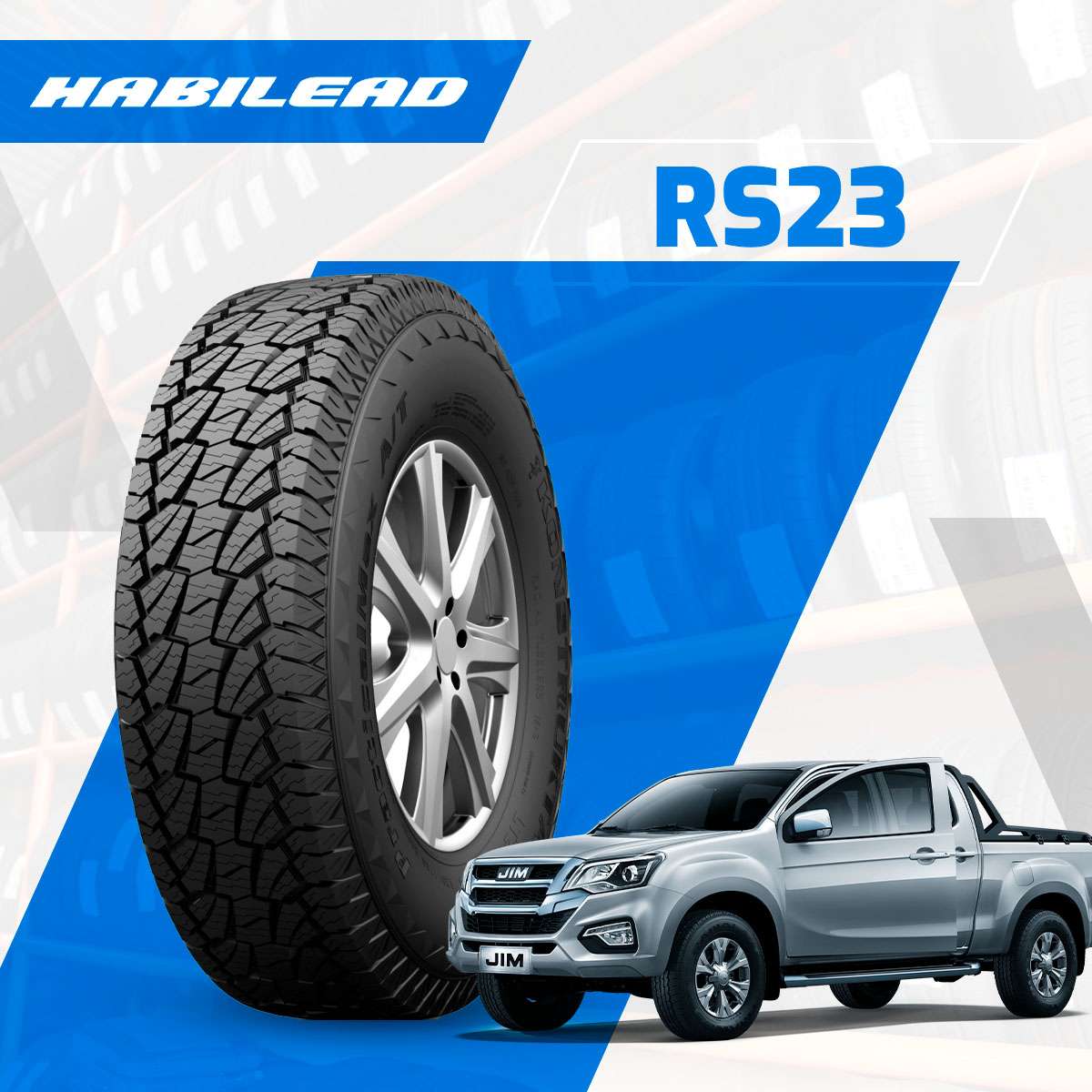 LLANTA HABILEAD "PRACTICALMAX RS23" A/T LT 265/75 R16 10PR 123/120S TL LETRA BLANCA